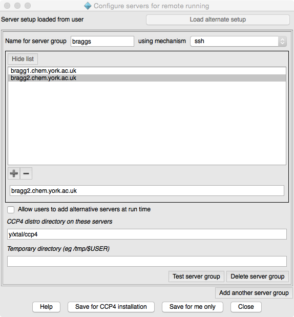 Server gui