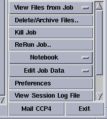 Database menu